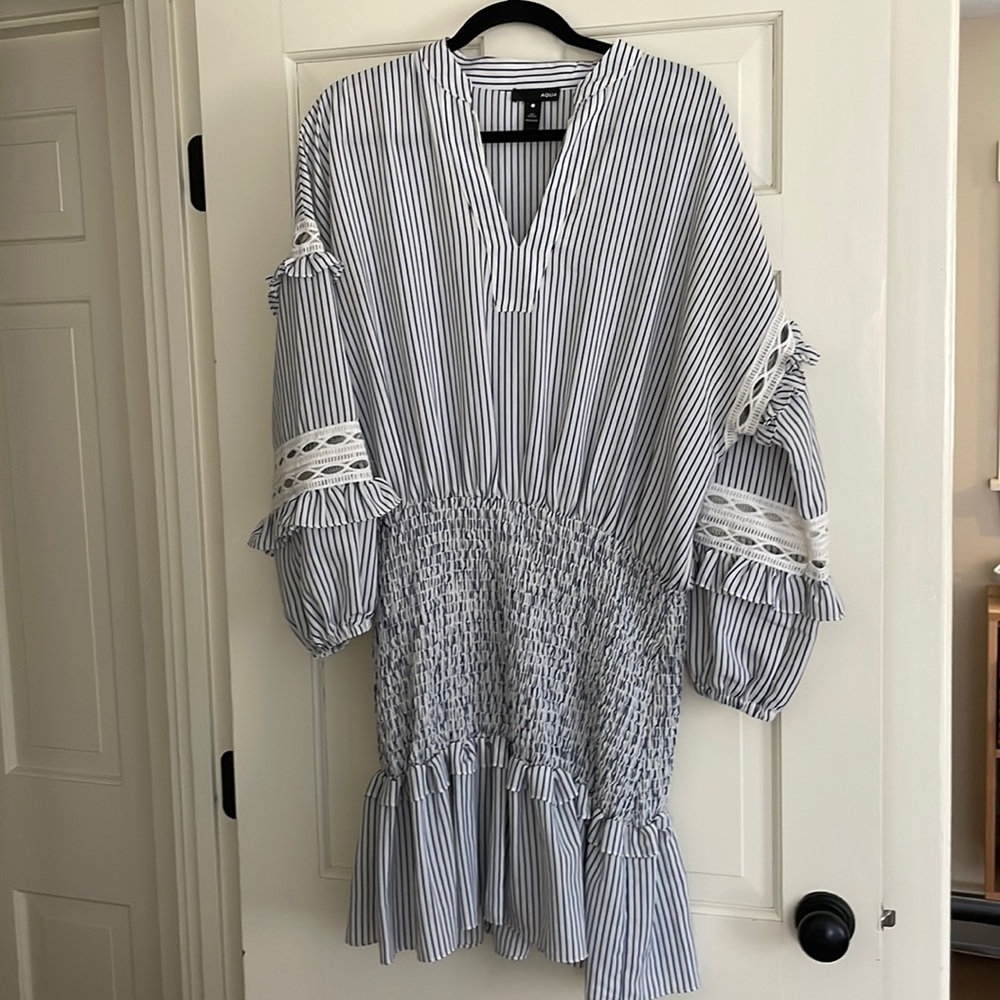 Aqua mini dress
